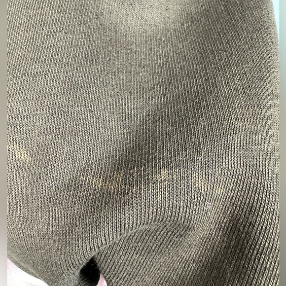 Zara Brown Cropped Crew Neck Sweatshirt Size M - Picture 5 of 6